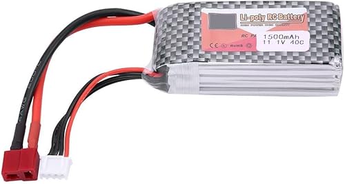 Miniatura 6 de HERCHR Batería LiPo a control remoto, batería LiPo 3S de 11.1 V, 1300 mAh, 4500 mAh, 5500 mAh, batería LiPo recargable con enchufe en T para