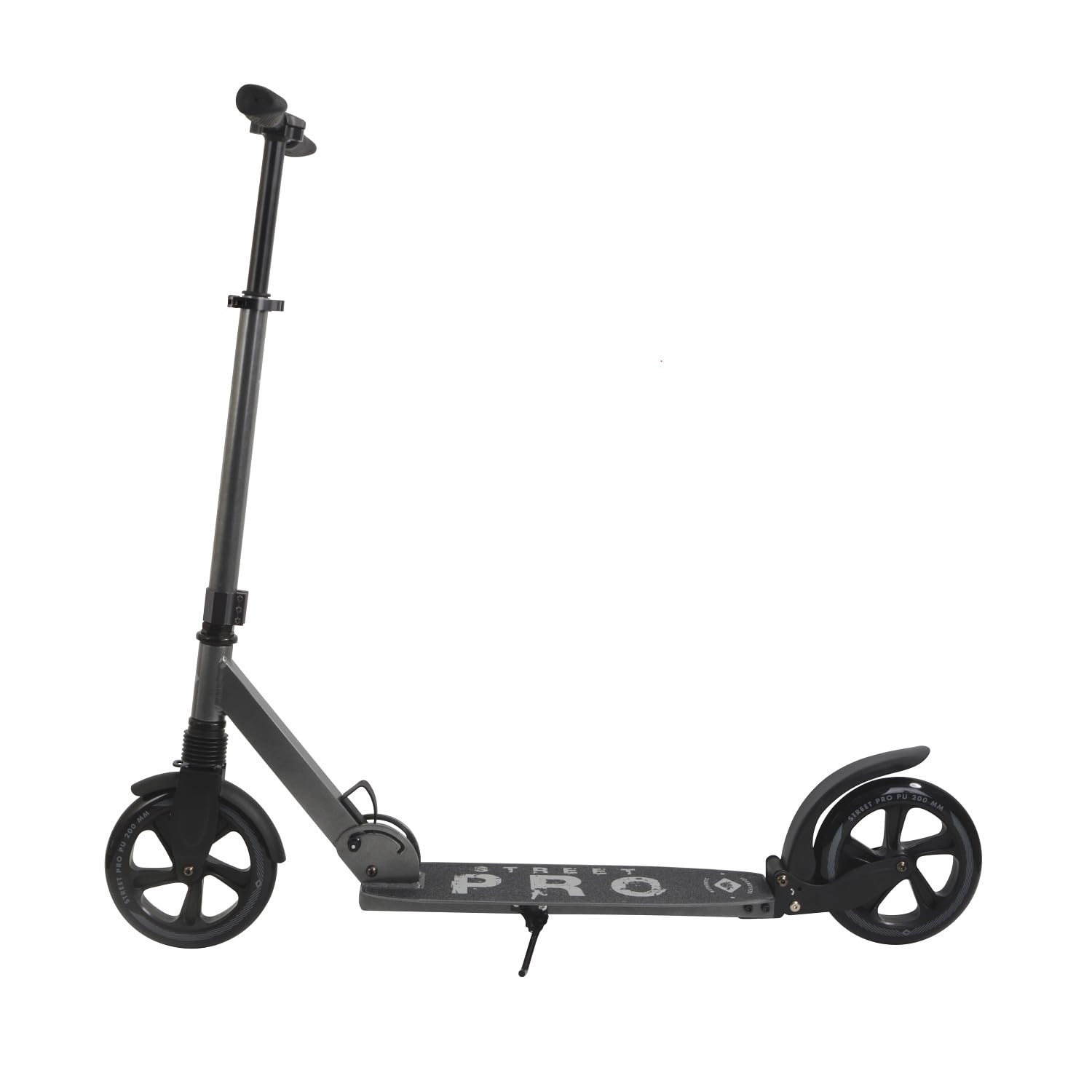 Schildkröt City Scooter Street Pro, wysokiej jakości aluminium, koła 200 mm, bardzo duża taca, składana, duża wygoda jazdy, dla młodzieży i dorosłych, 510020