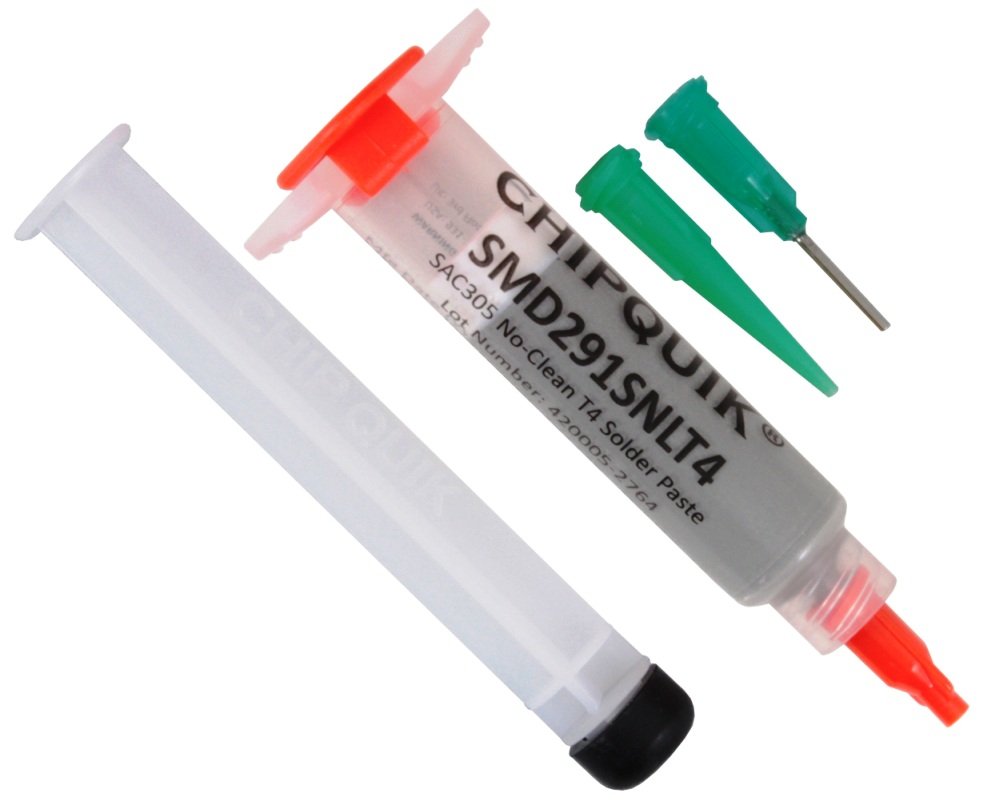 Chip Quik Solder Paste No Clean Lead-Free In 5Cc Syringe 15G (T4)