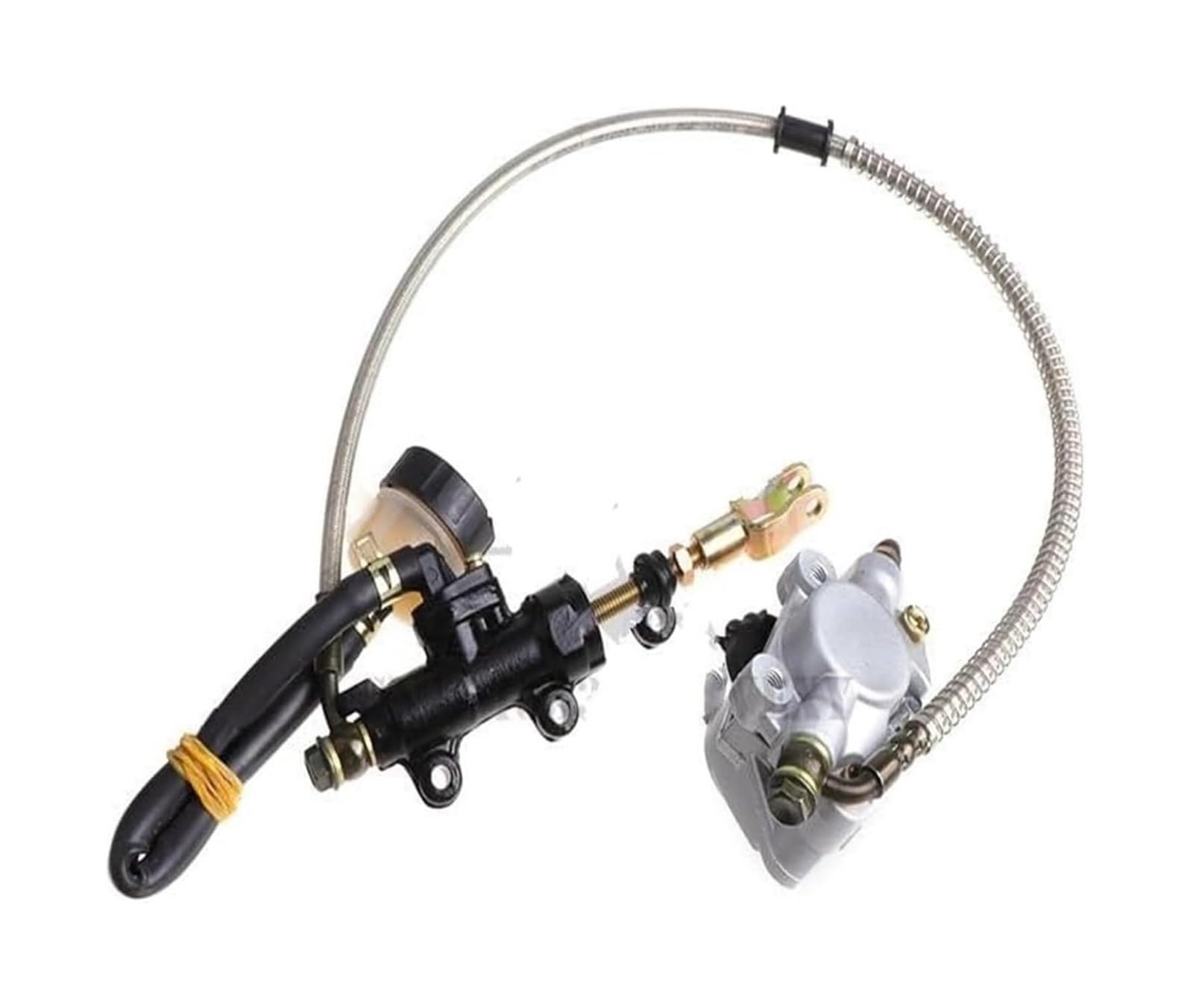 Pastiglie Freno Anteriore Posteriore Per Gokart 110cc 125cc 200cc 250cc Moto Pastiglie Freno Posteriori Dirt Pit Bike Gruppo Disco Pinza Cilindro(Foot brake)