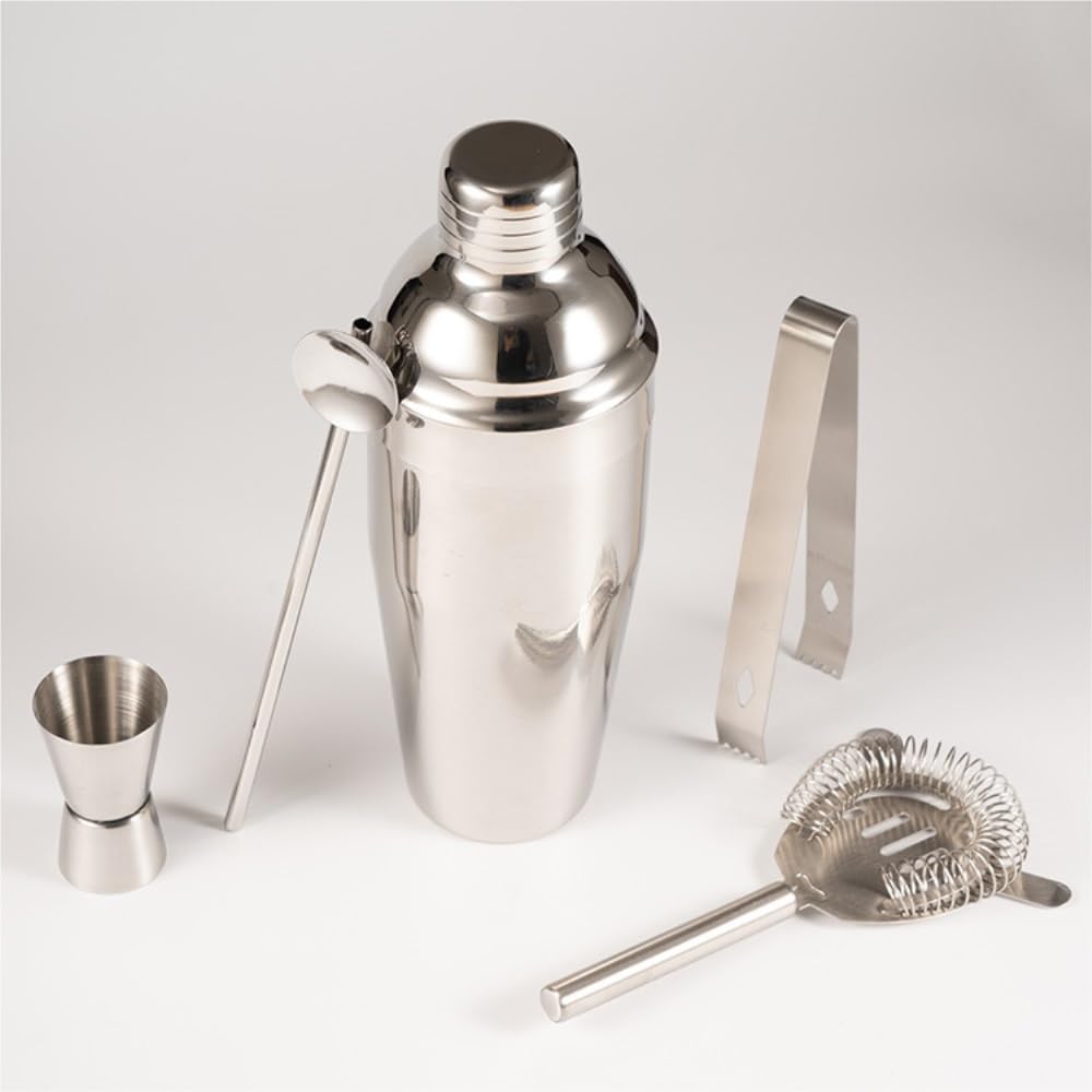 Shaker à cocktails Ensemble de 5 shakers à cocktail en acier inoxydable de 750 ml, ustensiles de bar for barmans