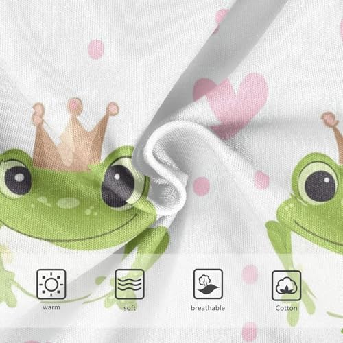 Wusikd Frogs Princess Crown Girls' Underwear Cotton Cute Girls Briefs Soft Toddler Underwear 2T3