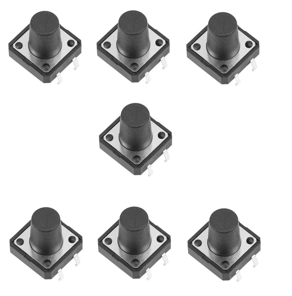 12X12X10mm - Tactile Micro Push ButtonSwitch - 4 Pin - Pack Of 7-picture-21