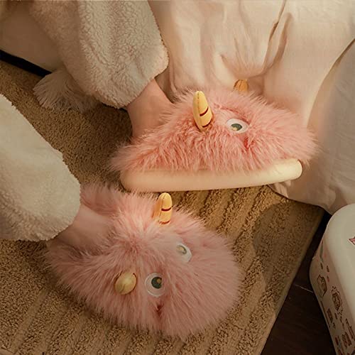 Cute Fluffy Slippers for Women Teen Girls Kawaii Animal Panda Fuzzy Furry Cozy Warm Soft Plush Fleece Comfy Home Slides Non-Slip2