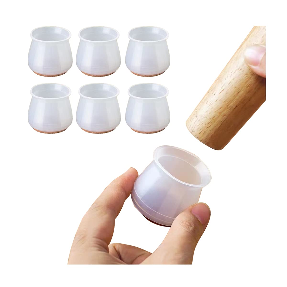 Buy Chair Leg Floor Protectors,Silicone Chair Leg Caps for Hardwood