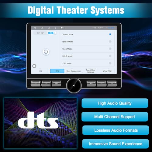 Image of Android Car Radio Stereo for Dodge Ram 2013-2019 1500 2500 3500,10.6 inch Screen 4G+64G Qualcomm 6215,Supports Carplay /Android Auto Built-in BT /WiFi /GPS /AM /FM /SWC /4G Network (SIM Not Included) AUTO AC