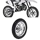 12,5 X 2,75 Zoll Vorderradreifen und Felge, Gummireifen + Metallfelge Mini Pocket Bike Vorderrad, für 47 Cc 49 Cc 2-Takt Mini Dirt Bike (B (silber))
