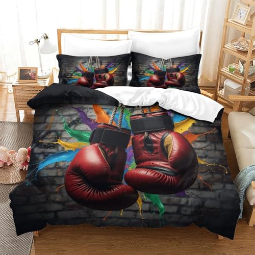 Housse de couette boxe zippée pour changer votre lit simple sans effort en microfibre