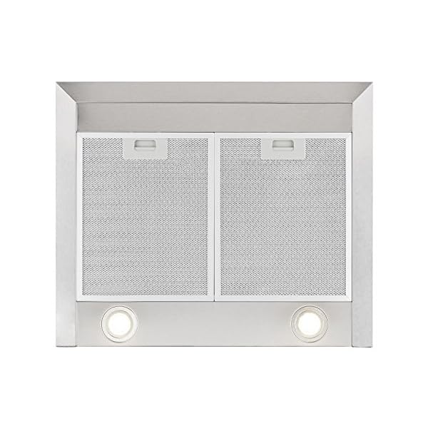 Klarstein Zelda Dunstabzugshaube - Wandabzugshaube, 60 cm breit, Abluft/Umluft, max. Abluftleistung: 620 m³/h, Edelstahlgehäuse, Glasfront, Timer, 213 Watt, 3 Leistungsstufen, silber – Bild 5