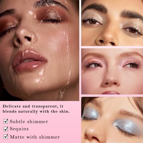 Image of SUAKE Nude Pink Eyeshadow Palette, Matte & Shimmer, High Pigmented 12 Colors Brown Purple Eye Shadow Primers for Eye Makeup, Korean Powder Palet de sombras de ojos (05-Aurora Candy)
