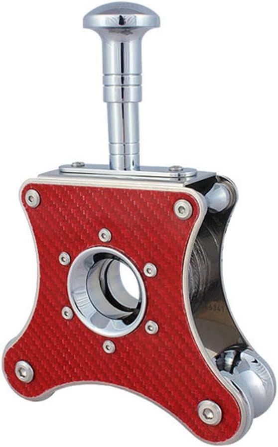 TOEWOE Cigar Cutter Guillotine, Stainless Steel Blade Cigar Cutter, Portable Cigar Clippers, Cigar Accessories, Gifts for Father and Boyfriend (Color : Red)