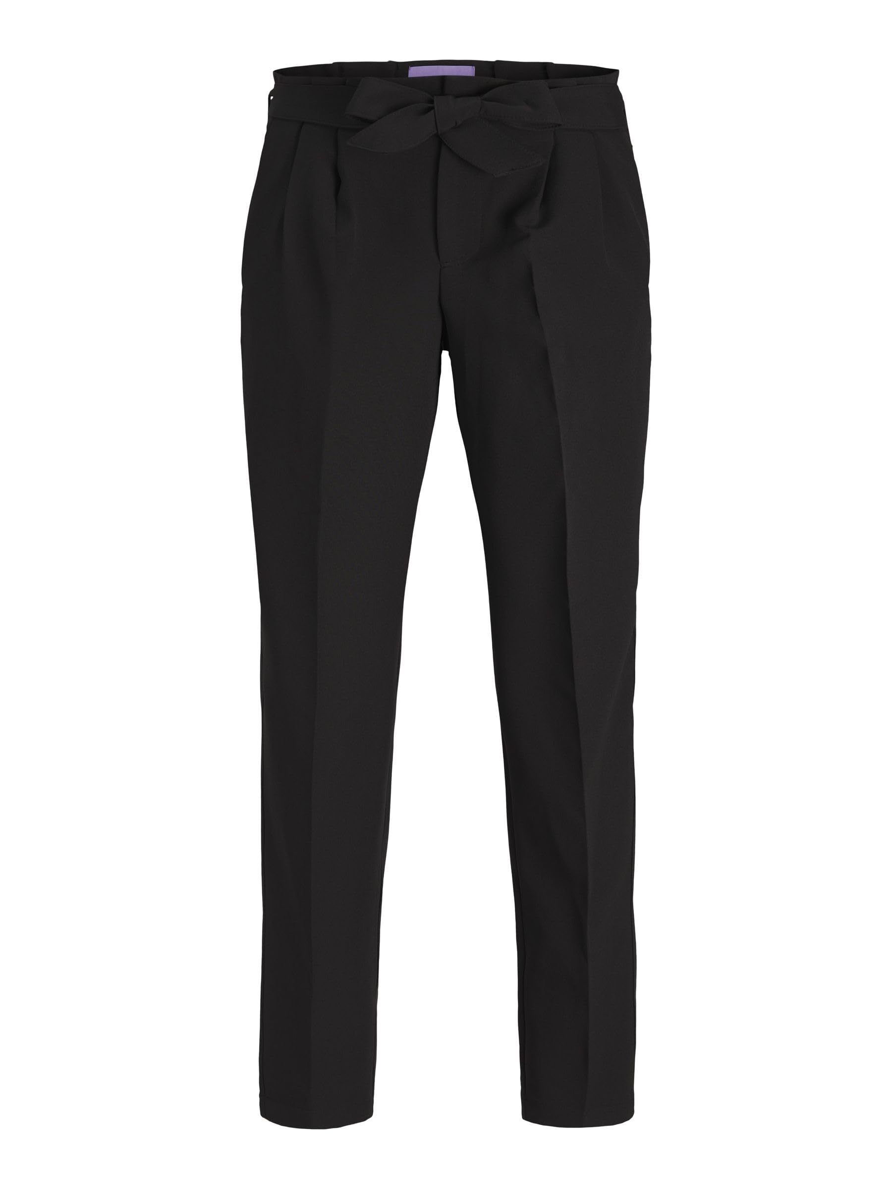 JJXX Women's Jxpetra Hw Paperbag Pant PNT Trousers, Black, M