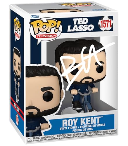 Brett Goldstein Roy Kent #1571 Ted Lasso Facsimile Signed Reprint Laser Autographed Funko POP! Television Figurine with Protector Case