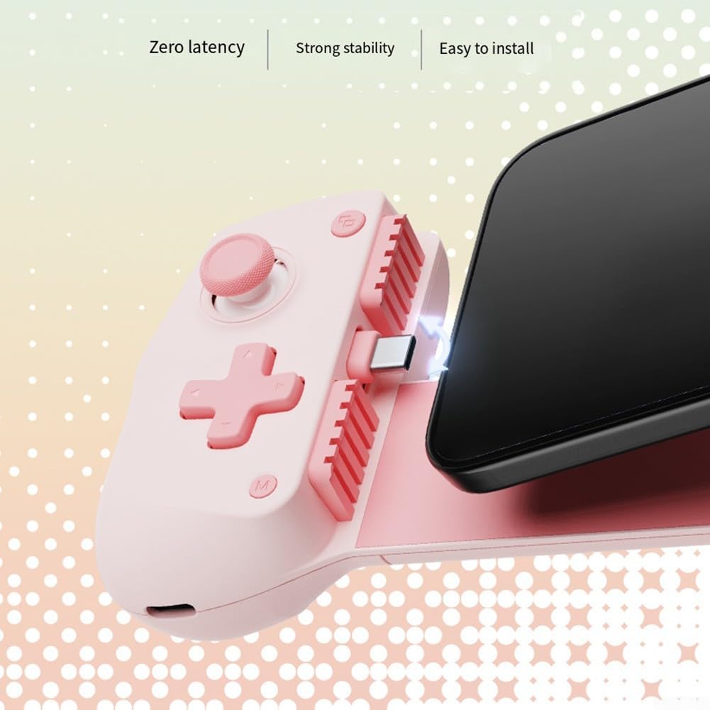 Manette de jeu extensible pour Android et iOS, manette de jeu portable de 21 cm avec design compact, compatible avec les appareils mobiles pour jouer en déplacement (vert)