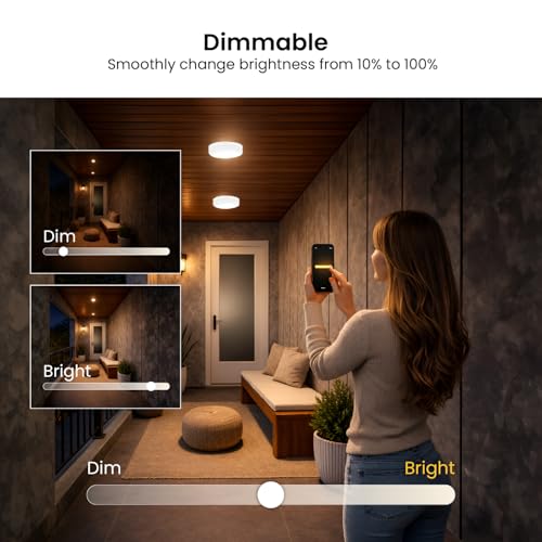 Image of wipro Garnet Smart Surface Panel 15w | Colour Tunable CCT | Dimmable | Smart Control with Voice Assistance Through Alexa, Siri or Google Assistant Smart Home App | Pk 1