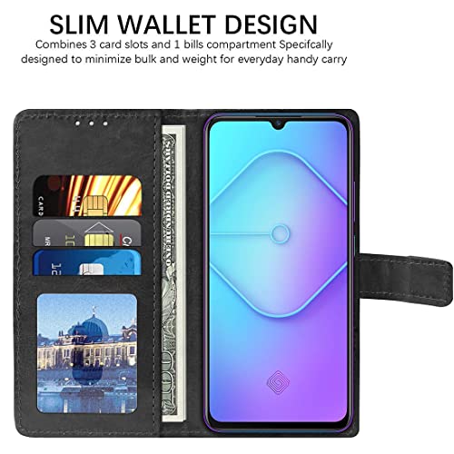 Image of Flip Cover Compatible with Vivo S1 Pro | Premium Leather Finish | Inbuilt Pockets & Stand | Flip Cover Back Case for Vivo S1 Pro (Black)