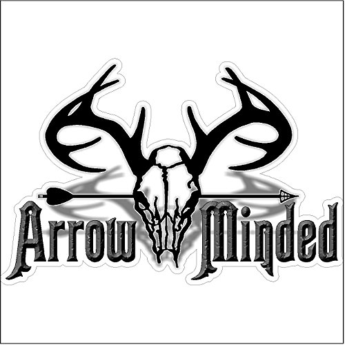 Arrow Minded.Funny Hunting Decal Deer Car Truck Removable Bow Hunter Sticker (5