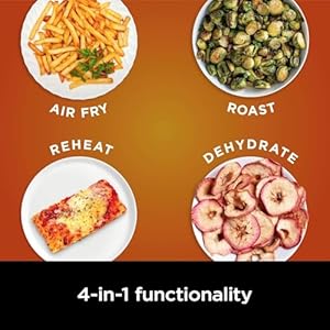 Ninja AF141 Air Fryer Pro 4-in-1, 5-Quart Capacity, Air Fry, Roast, Reheat, Dehydrate, Air Crisp Technology, 400°F Max Heat, Nonstick Basket & Crisper Plate, Grey Ninja AF141 Air Fryer Pro 4 in 1 5 Quart Capacity Air Fry Roast Reheat Dehydrate Air Crisp Technology 400F Max Heat Nonstick Basket Crisper Plate Grey