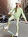 GRACE KARIN Girls Clothing Sets Size 8 Fashion Fall Sweatshirt Leggings Set Back to School Outfits Athletic Green