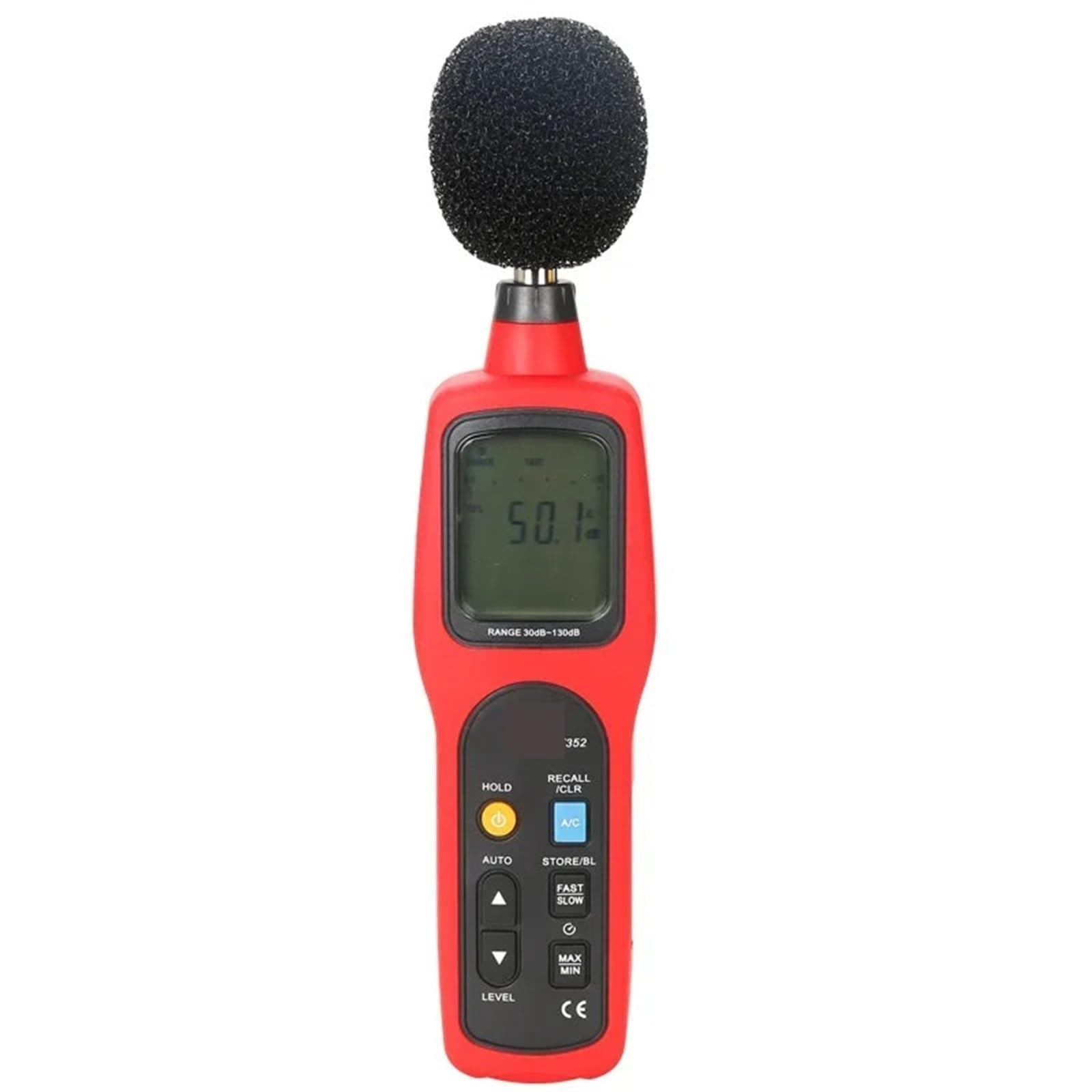 Edede One Color Decibel Meter, Decibel Tester Noise Audio Detector Digital Sound Level Meter Noisemeter 30-130Db