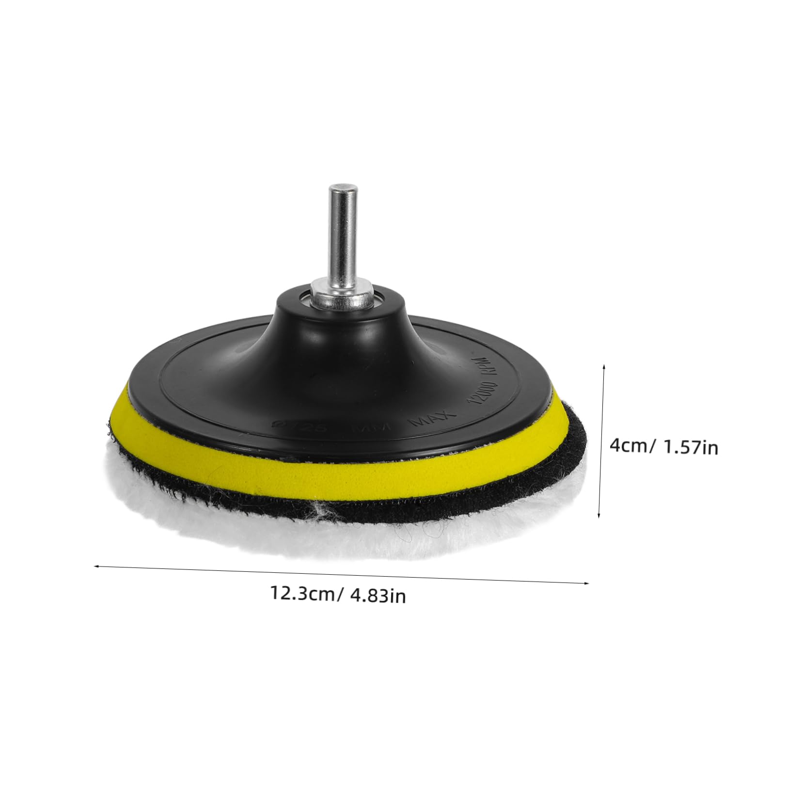 Alipis Wool Grinding Discs for Polishing 9pc Self-Adhesive Wool Buffing Wheels for Car Metal Marble and Stone