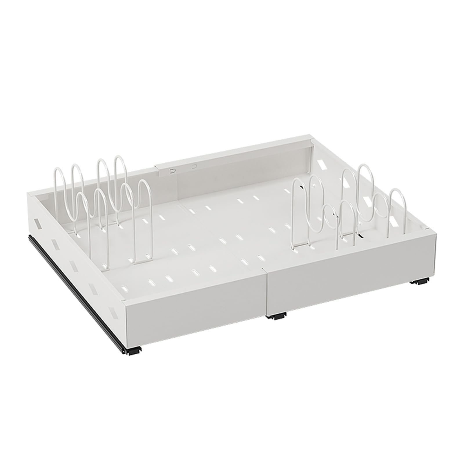 Voltico Expandable Pull-Out Drawer 32cm White Steel