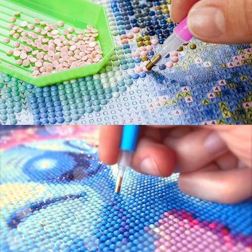 GLXPOG Diamond Painting Kits for Adults Cartoon Bear Diamond Art Cartoon DIY 5D Full Drill Crystal Painting Rhinestone Embroidery Art Crafts Home Wall Decor Gifts 30x40cm - Image 4