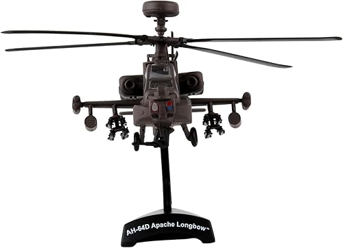 Miniatura 5 de Daron Sello de correo Boeing AH-64D Apache de arco largo escala 1100 modelo de exhibición fundido a presión con soporte mediano