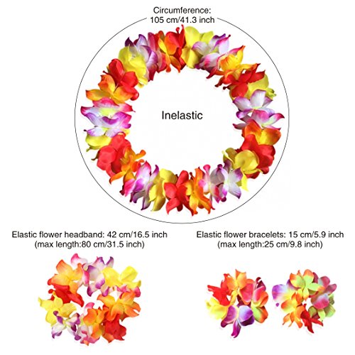 CISMARK Elastic Hawaiian Hula Dancer Grass Skirt2