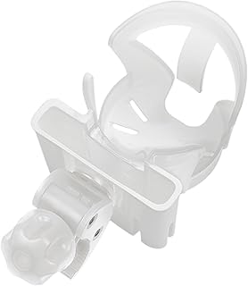 Soporte para bebidas para cochecito, soporte para bebidas de accesorio, jaula para botella de agua para scooter, giratorio de 360 grados, antideslizante, soporte para teléfono celular para cochecitos