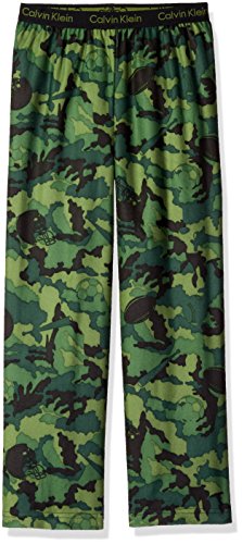 Calvin Klein Big Boys Camo Printed Sleep Pant, Green, 7/8