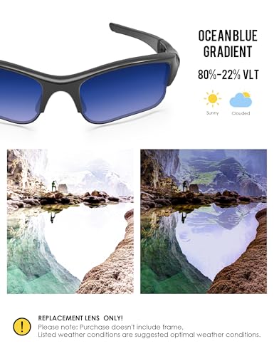 Image of BLAZERBUCK Replacement Lenses & Sock Kit for Oakley Flak Jacket XLJ Sunglass