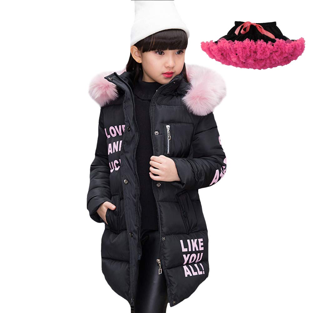 Puff 9k Manteau D'hiver à Capuche Pour Fille - Trespass - Rose Bouffant - Taille 9-10 Ans - Occasion En Excellent état Manteau Polaire Fille Rembourré