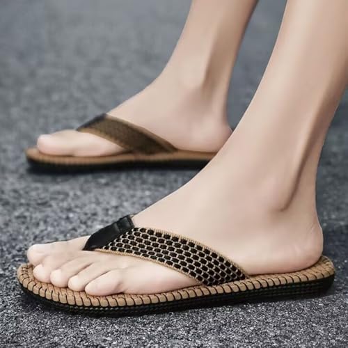 Premium Comfort Checkered Plaid Flip Flops For Men Non Slip Thong Sandals Slides Summer Slippers Indoor Outdoor Footwear2