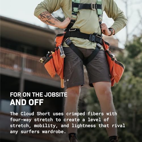 TRUEWERK Men's Workwear Cloud Shorts - Men's Workwear Shorts, Breathable, Moisture Wicking, Technical Work Utility Shorts4