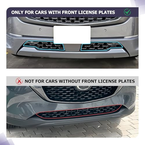 Image of LUWU Front Grill Mesh Compatible With 2023 2024 2025 2026 Mazda CX-50 Front Mesh Grill Inserts Trims Front Mesh Grille Cover Guard for 2026 2025 Mazda CX50 Car Exterior Accessories ABS Material, 2PCS