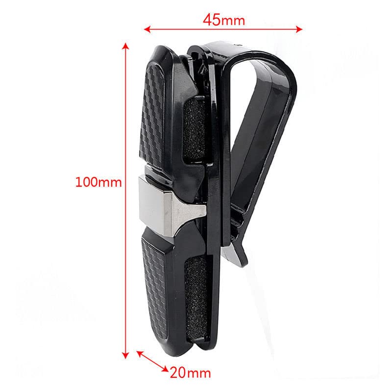 CARIO-Car-Sun-Visor-Holder-Clip-with-2-Sets-of-Headrest-Hooks-Anti-Scratch-Car-Sunglasses-Holder-with-Hook-Organizer-for-Interior-Storage-Accessories-Seat-Back-Hanger-and-Car-Purse-Hooks