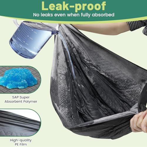 Image of Gimars XL 28 inchx34 inch 6-Layer Ultra Abolsorbent Pee Pads for Dogs, Leak-Proof Carbon Dog Puppy Pads, Odor-Control & Quick Dry Dog Training Pads 30 Counts Charcoal