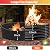 Fire Pit Ring for Outside - 48IN Heavy Duty Round Wood Burning Outdoor Fireplaces,High Heat Resistant,12''Raised,Galvanized Steel Firepit Portable for Camping,Bonfire,Backyard,Beach,Patio