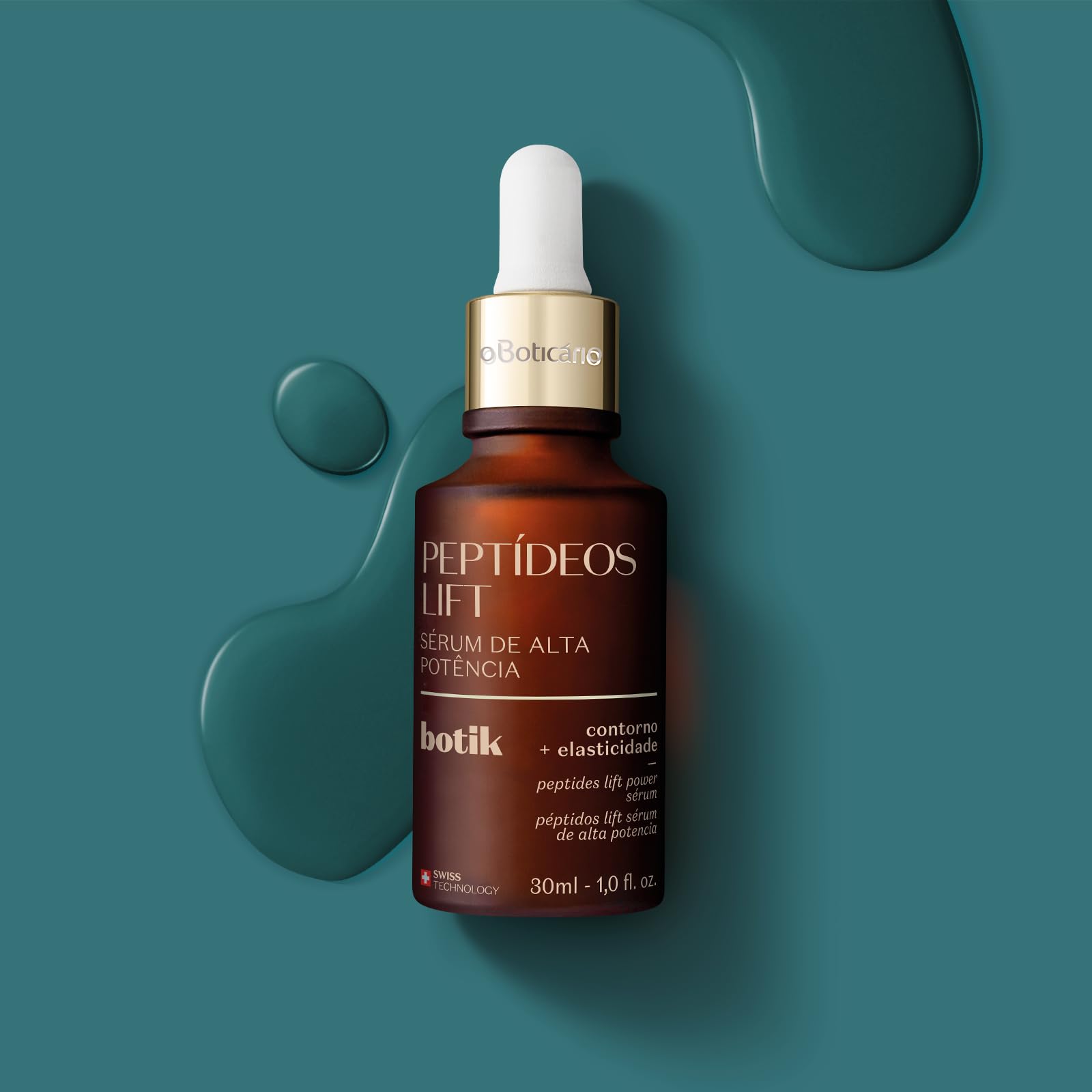 O Boticário | Botik | Siero peptide Lift effetto lifting | 30 ml | Siero viso anti-età, peptidi effetto lifting, riduce le rughe e rassoda, giorno e notte, vegano, 30 ml
