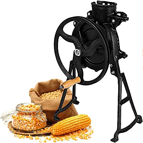 Trebbiatrice manuale per mais, resistente in ghisa, per una rimozione efficiente del nocciolo dal mais essiccato al sole, ideale per la casa e le piccole aziende agricole
