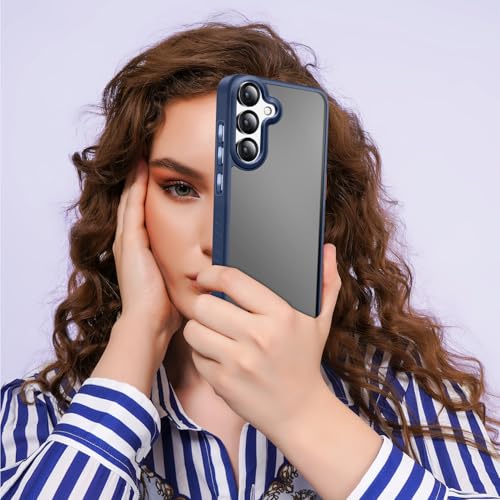 Image of KARWAN️ Shockproof Back Case Cover for Samsung Galaxy S25 | Camera Protection Bump |Shockproof Back Case Cover for Samsung Galaxy S25 - Blue