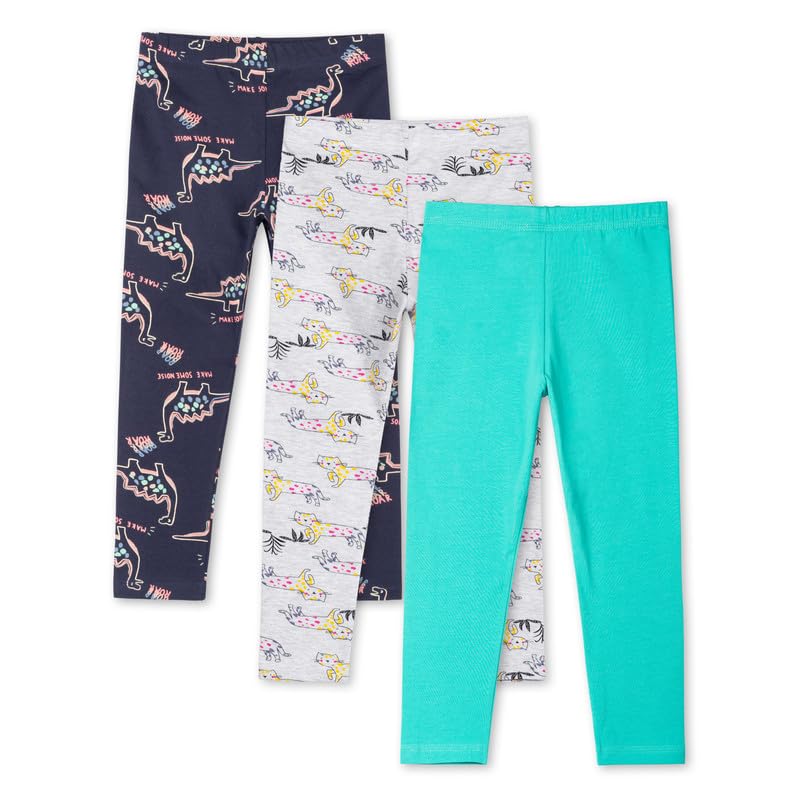 Image of ARIEL Girls Cotton Printed Regular Fit Non-Transparent Ankle Length Leggings
