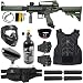 Maddog Tippmann Cronus Tactical Protective Paintball Gun Kit Marker Starter Package - Comes with Chest Protector, Anti-Fog Mask, Paintball Pods, Half-Finger Gloves, Neck Protector & 48 CI HPA Tank