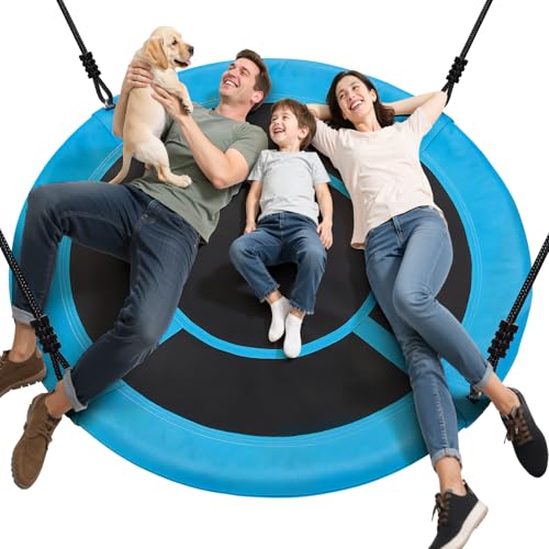 Yorbay Nestschaukel Tellerschaukel Kinder Rundschaukel Outdoor Ø 150 cm,...