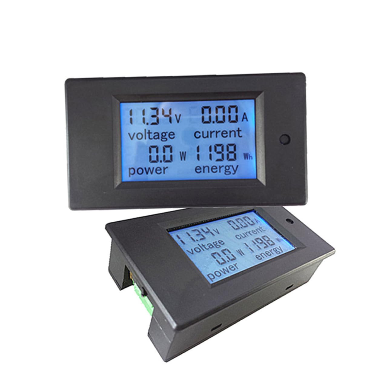 ARTIBETTER LCD Electric Meter 6.5-100v Digital Display Electric Parameter Table Watt Meter Voltage Alarm Function