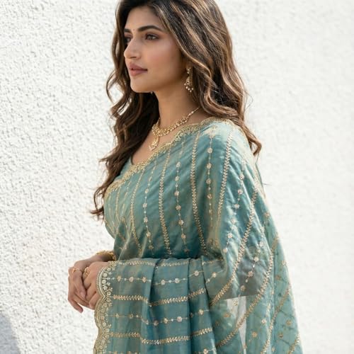 Image of Amazon Brand - Tavasya Womens Saree
