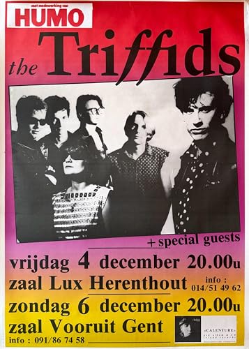 Poster The Triffids Concert Belgique pour sublimer les murs de votre studio de musique