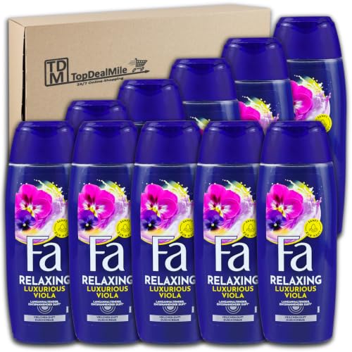 Gel de ducha FA Luxurious Moments para evitar la piel seca con crema de violeta