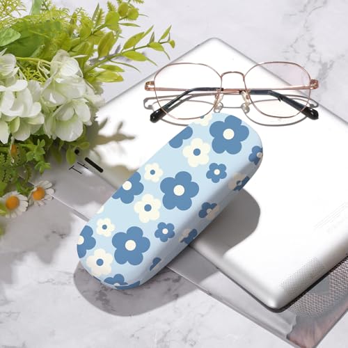Image of Glasses Case Hard Shell,Portable Protective Eyeglasses Case, Eyeglass Holder Box with Cleaning Cloth, for men women